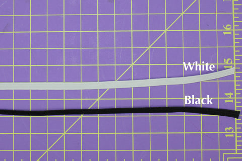 10 Yards of 1/4 Inch Wide Braided Elastic - Black