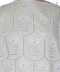 Pineapple scalloped border broderie anglaise (eyelet)