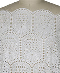 Pineapple scalloped border broderie anglaise (eyelet)