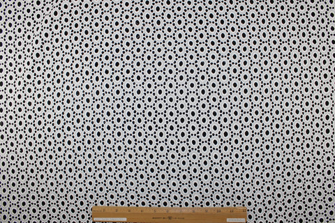 Circular patterned cotton eyelet