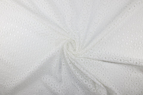 Circular patterned cotton eyelet