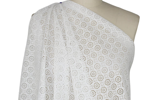 Swiss eyelet cotton