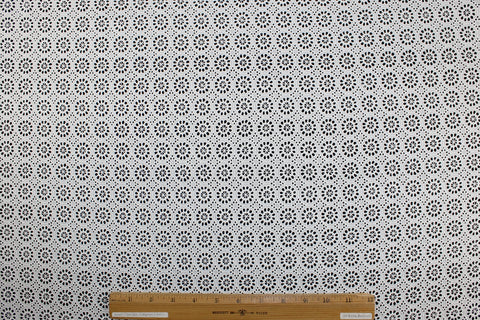 Swiss eyelet cotton