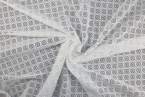 Swiss eyelet cotton