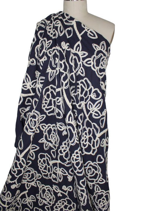 Floral Embroidered Cotton