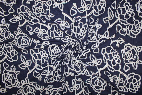 Floral Embroidered Cotton