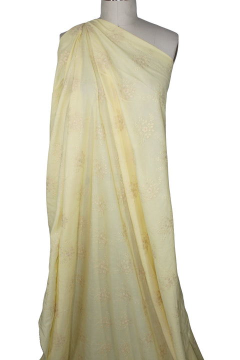 Embroidered cotton lawn