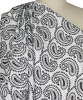 Paisley embroidered cotton