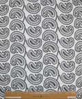 Paisley embroidered cotton