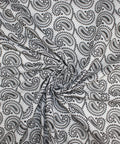Paisley embroidered cotton