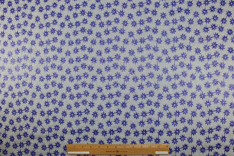 Embroidered cotton oxford cloth