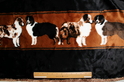 Aussie Shepherd faux fur fabric