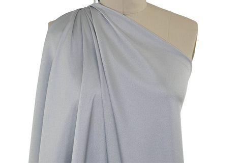 Silk Crepe on mannequin silver