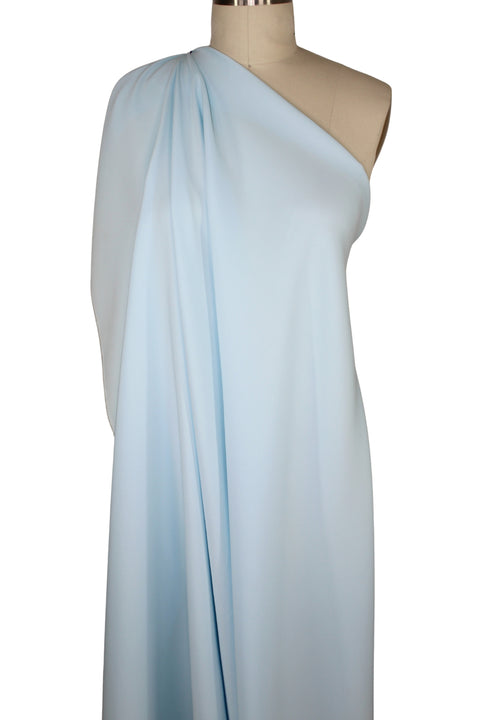 Baby blue four ply silk crepe