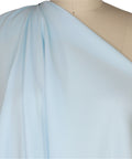 Baby blue four ply silk crepe