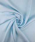 Baby blue four ply silk crepe