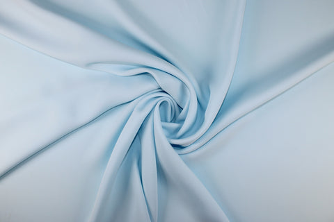 Baby blue four ply silk crepe