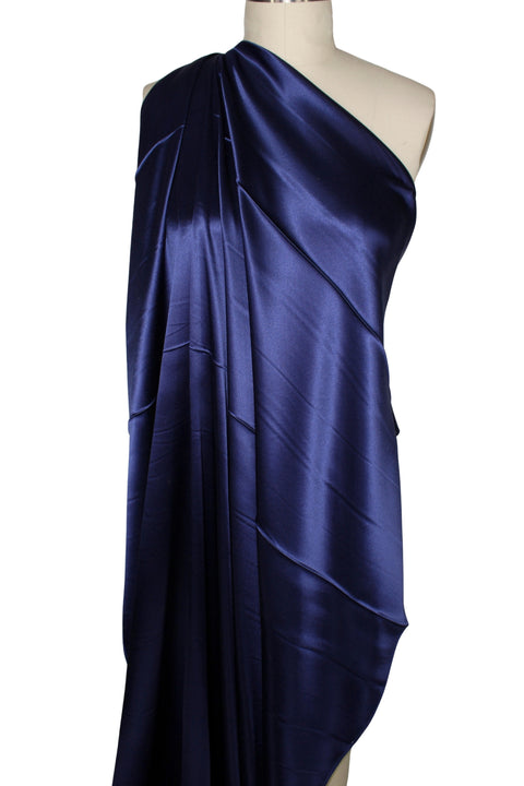 Heavy silk crepe back satin