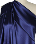 Heavy silk crepe back satin