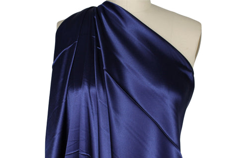 Heavy silk crepe back satin
