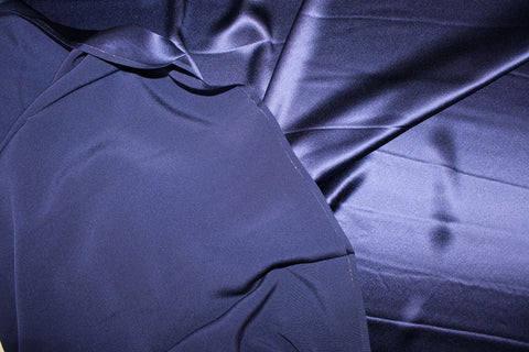 Heavy silk crepe back satin