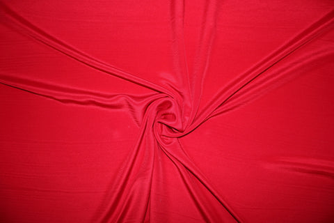 Fire engine red four ply silk