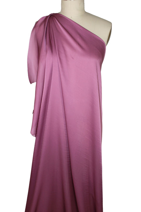 Satin faced silk georgette