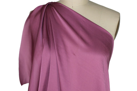 Satin faced silk georgette