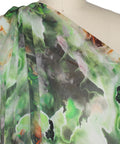 Abstract print Italian silk georgette