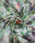 Abstract print Italian silk georgette