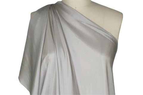 Silk Habotai - Light Gray