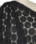 Black guipure lace