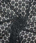 Black guipure lace