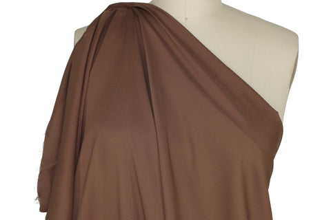 NY Designer Stretch Pongee Lining - Milk Chocolate