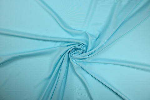 NY Designer Stretch Pongee Lining - Sky Blue