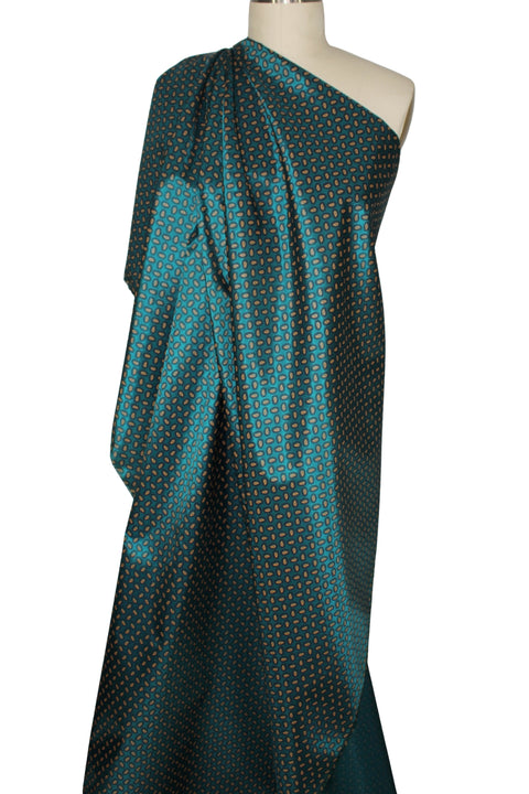 Foulard print rayon lining