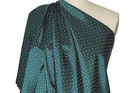 Foulard print rayon lining