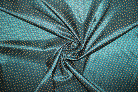 Foulard print rayon lining