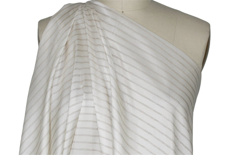 Pinstriped rayon lining