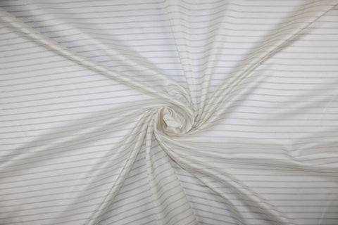 Pinstriped rayon lining