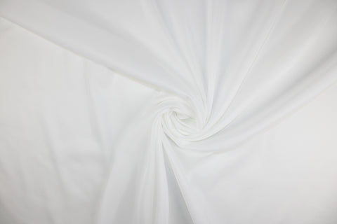 Satin Finish Stretch Lining - White