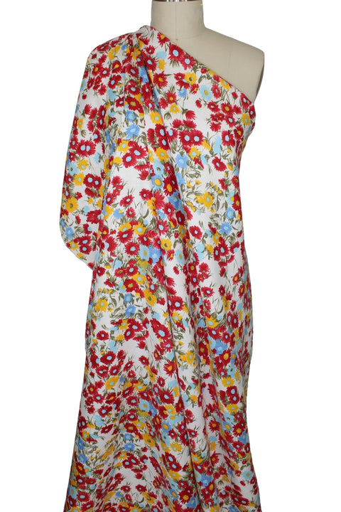 Floral dress weight linen