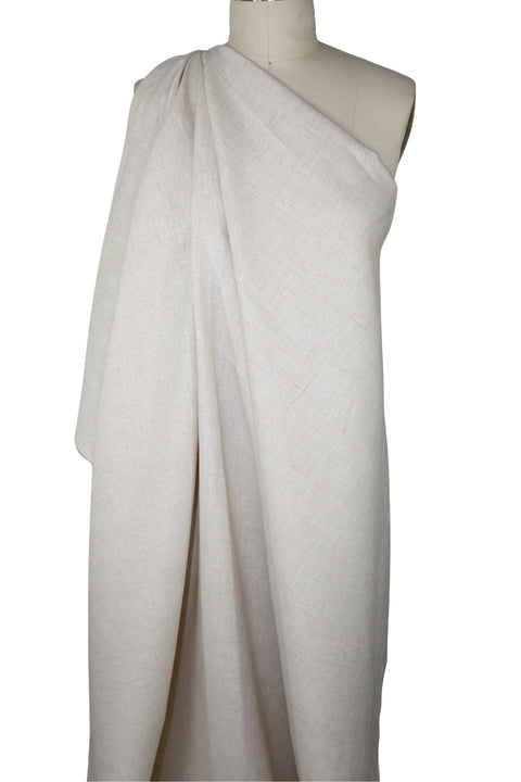 Heathered natural midweight linen