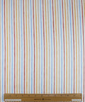 Striped linen fabric