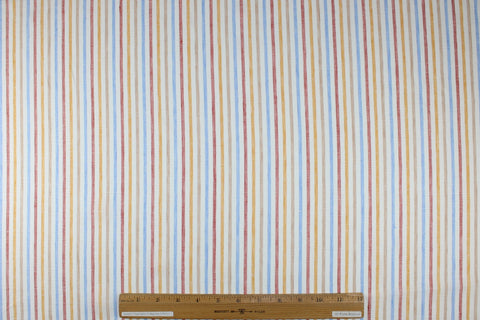 Striped linen fabric