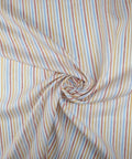 Striped linen fabric