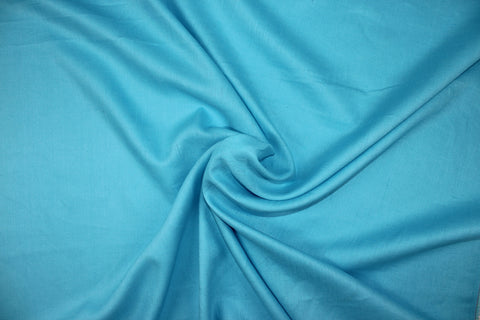 Italian bright aqua linen