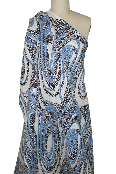 Funky oval print linen