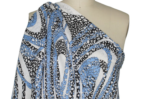 Funky oval print linen