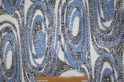 Funky oval print linen